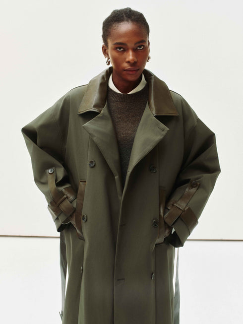 Oblique Trench Coat